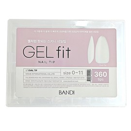 Bandi Gel Fit Nail Tip Oval 360P / 반디 젤핏 네일팁 오발 360P