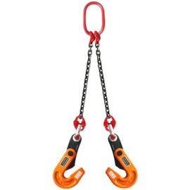 수평 플레이트 리프팅 클램프 이중/사중 체인 고강도 망간강 산업용 크레인 훅 [08 1.6T 1M] Horizontal Plate Lifting Clamp Double/Quad Chain High-Strength Manganese Steel Industrial Crane Hook [08 1.6T 1M]