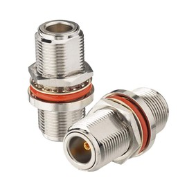 Bingfu N Female to N Female Adapter Bulkhead Mount 50 Ohm Copper Coaxial Connector Adapter (2-Pack) Compatible with 4G LTE Cellular Router Gateway Ham Radio Amateur Radio