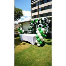 Soccer Party Balloons, 18 Inch, Football Shape Aluminum foil Balloons for Sports Fans, Birthday Decorations & Party Supplies for Kids, Men, Boys,size：Diameter 45.0 cm