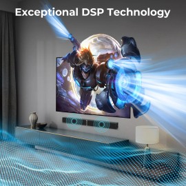 80W Output BT Detachable 2.0CH TV Sound Bar Home Theater Speaker Sound Bars for TV Wireless/BT/ARC SoundBarcolor: Black, model number: KY2020D