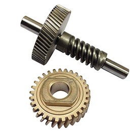6QT Worm Gear 60 Teeth and Worm Gear Follower. WP9709231, W11086780. Compatible with 6QT Stand Mixers.