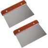 16.7 X 10.8CM Stainless Steel Bench Scraper with Wooden Handle