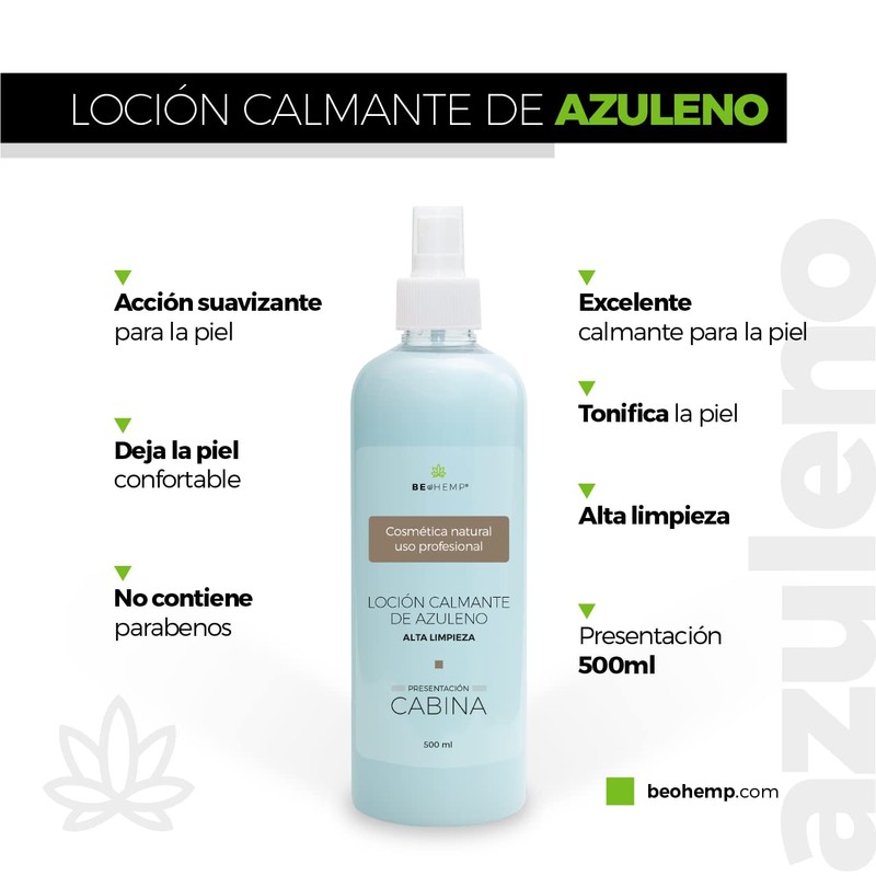 Loción facial azuleno calmante ph6 500 ml