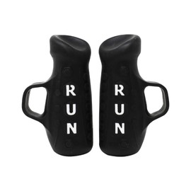YOUTH Gripped Running Pods Handheld Weights Set Ergonomic with Anti-Slip Silicone Grip for Kids. PERFECT for Youth Sports Training - 1.0 lbs (1.0 lbs, Pair - Black)