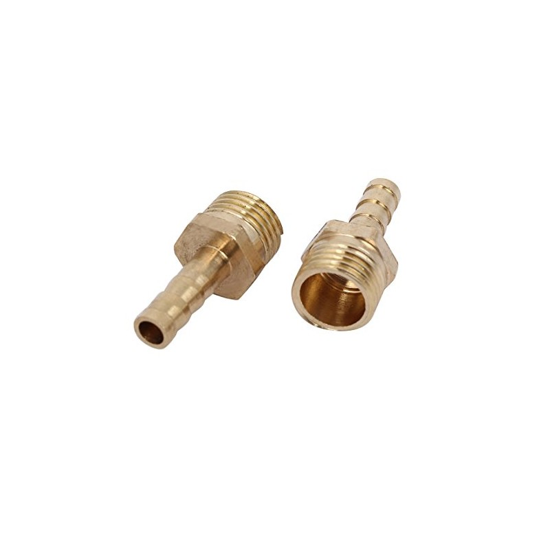 uxcell 1/4BSP Male Thread 6mm Hose Barb Tubing Fitting Coupler