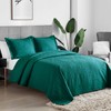Hansleep Teal Quilt Queen Size - Damask Ultrasonic All Season