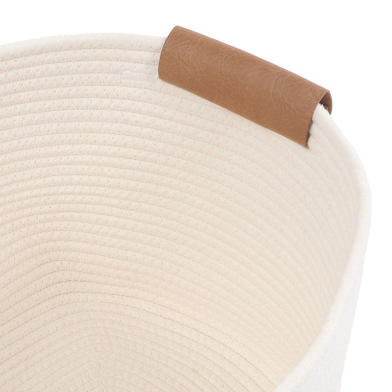 Cotton Rope Basket Large Capacity Multifunction Rope Woven Blanket Basket