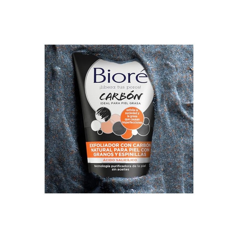 Bioré Exfoliador Carbon Natural, 127 g