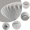 Lantern Pendant Light White Wabi Sabi Light Fixture Round Modern