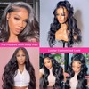 HANGFIRST 30 Inch 13x6 Body Wave Lace Front Wigs Human