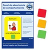 Autism Supplies and Developments ES_WARN Plastic Visual Behavior Warning Sign