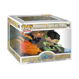 Funko Pop Moment Anime - One Piece Roronoa Zoro vs King #1954 | Epic Wano Arch Scene | Collectible Vinyl Figure | Great for Anime Fans & Collectors