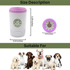 ROGER PET! Paw Cleaner, Pet Paw Cleaner, Ideal Paw Cleaner for Dogs - Suitable for Small and Medium Dogs & Cats. Perfect Solution for Muddy Buddy Dog Cleanliness. Salt and snow remover