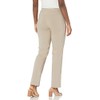SLIM-SATION Women's Wide Band Pull-On Relaxed Leg Pant with Tummy