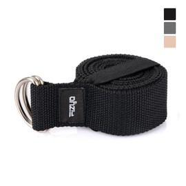 Fizyo Baumwoll-Gürtel für Yoga, Pilates Fitness, Verstellbar mit Metallschnalle D, 100% Baumwolle, Lang 240cm, Ideal zum Anziehen und Halten von Positionen, für Anfänger und Fortgeschrittene