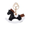 Z'mura Horse Keychain Cute Leather Leather Backpack Bag Decoration Charm