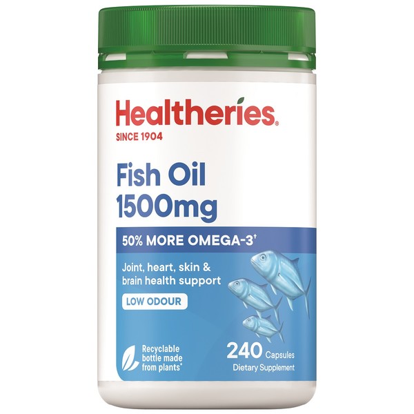 Healtheries Fish Oil 1500mg Capsules 240