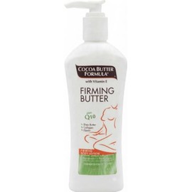 PACK OF 1, Cocoa Butter Formula Firming Body Lotion 315ml with Cosmetic Spatula – With Vitamin E, Q10, Shea Butter, Collagen and Elastin – Paraben Free, Hydrating and Toning Skin Moisturiser