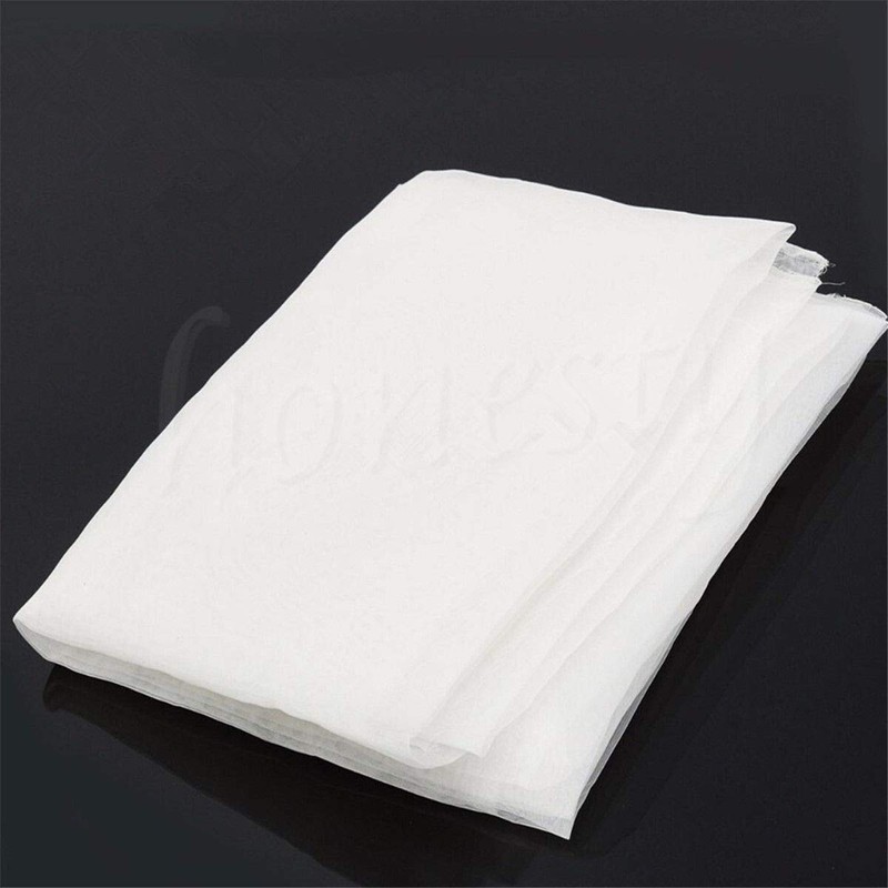 INTBUYING Silk Screen Mesh Fabric 40 Mesh (16T) White -