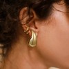 KissYan Chunky Gold Hoop Earrings for Women, 14K Gold Plated