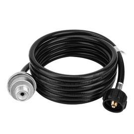 ArrogantF F273699 12Ft Propane Fuel Filter with Hose Compatible with Mr. Heater Big Buddy Propane Heater to Propane Tank,with QCC1/Type1 Adapter Connect 20-45 lb Propane Tanks