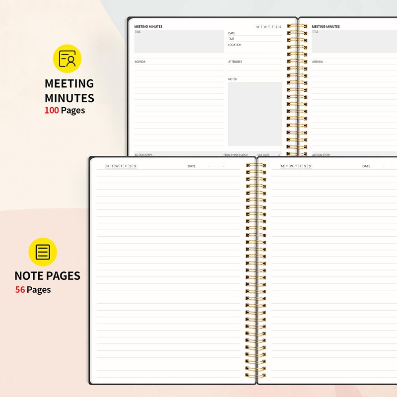 SUNEE Meeting Notebook for Work with Sticky Tabs - 160