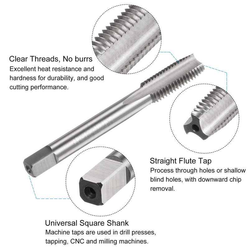 sourcing map Metric Tap and Drill Bit Set, M9 x
