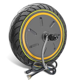 GYL 500W Drive Power Hub Motor With Solid Tire, Replacement for Ninebot Max G30LP G30P Electric Scooter Rear Wheel, 60/70-6.5 10x2.5 Inch Rubber Tire, Anti-slip, Explosion-proof Durable