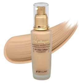 3W Clinic Collagen Foundation 50ml, No. 23 Natural Beige, 1 pc / 3W클리닉 콜라겐 파운데이션 50ml, 23호 내추럴베이지, 1개