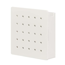 King Jim Harpeggy Storage Box with Perforated Board, Small, White, PGH150