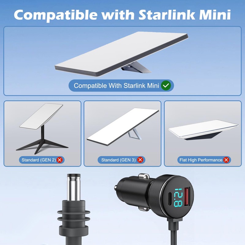 3 In 1 Starlink Mini Kabel, Starlink Zubehör Mit 22.5W