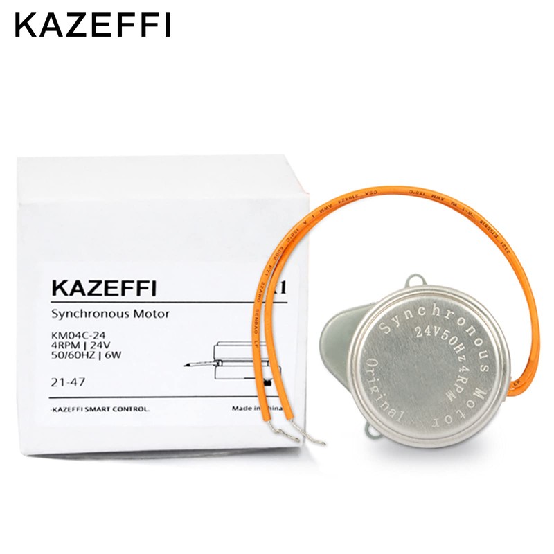 KAZEFFI Synchron Motor 24V 4RPM Replacement for Honeywell Motor 802360JA，Used