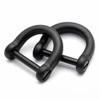TUNUKE Titanium D-Ring Small Mini Screw-Type Keyring Keychain Carabiner Key