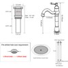 GGStudy 360° Swivel Single Handle One Hole Bathroom Vessel Sink