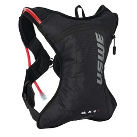 USWE Outlander XC 2L Hydration Pack, Running, Hiking Hydration Backpack with Water Bladder (1.5L/50oz) , Hydropack for Men and Women, Backpack Gear and Equipment for Cycling, MTB (Black, 2L)