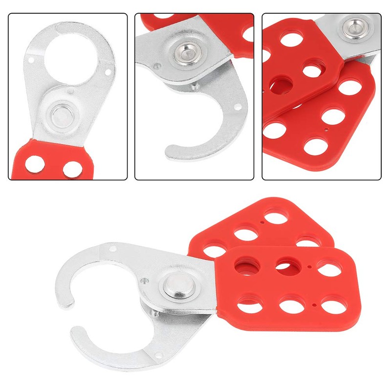 Naroote Hasp Lock, Hasp Latch 1 PCS Red Industrial Safety