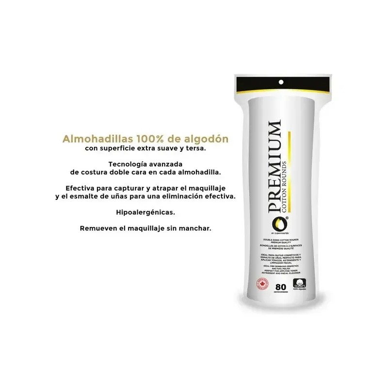 Almohadillas Desmaquillantes Limpieza Facial Pads 480 Pz