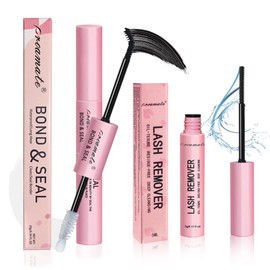 Lash Bond and Seal and Remover Kit Bond and Seal Lash Glue Waterproof Cluster Lashes Glue Strong Hold Eyelash Adhesive and Lash Clusters Remover for DIY Eyelash (Lash Bond and Seal and Remover)