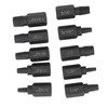 10Pcs Broken Screw Extractor Set 1/4 7/32 3/16 5/32 1/8