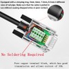 ANMBEST 2PCS DB9 Breakout Connector, Solderless Metal Shell RS232 D-SUB