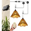 Solar Chandelier Outdoor Waterproof, Gazebo Lights Solar Powered with Remote