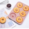 Molde para donas, 2 moldes de silicona para rosquillas, con