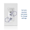 Leviton Dual Combination Humidity Sensor with Separate Light Switch, Automate