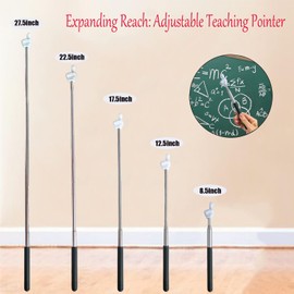 Extendable Teacher Pointer - Versatile, Adjustable, Ergonomic Teaching Aid & Presentation Tool for Classroom & Meetings（2 Color）