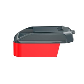 Adapter for Worx 20V USA Version Tools - Compatible with Milwaukee M18 Batteries (Not V-18 Ni-CD Type) for Powering (No Charging Function) - Black/Red, 1 Adapter Only