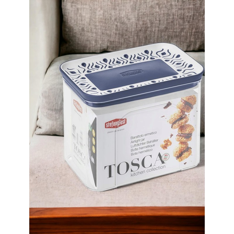 Stefanplast Boîte Tosca Bleu (10.2 x 12 x 15.3 cm)