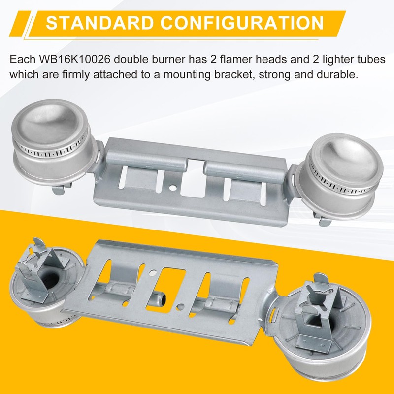 Double Burner Kit WB16K10026 WB29K17 Gas Range Double Burner Assembly