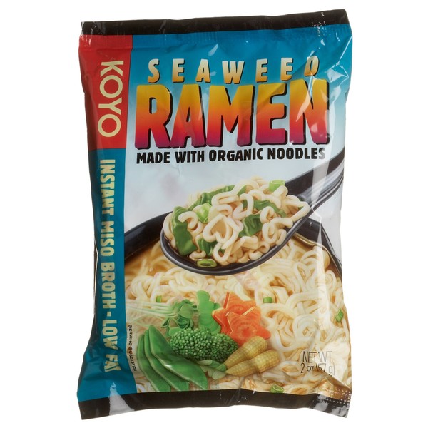 Koyo Foods Seaweed Ramen, 2 Ounce Packages (Pack of 12)
