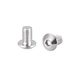 sourcing map Machine Screws Hexagon Socket Round Head Screws Bolts M5 x 8 mm Pack of 20